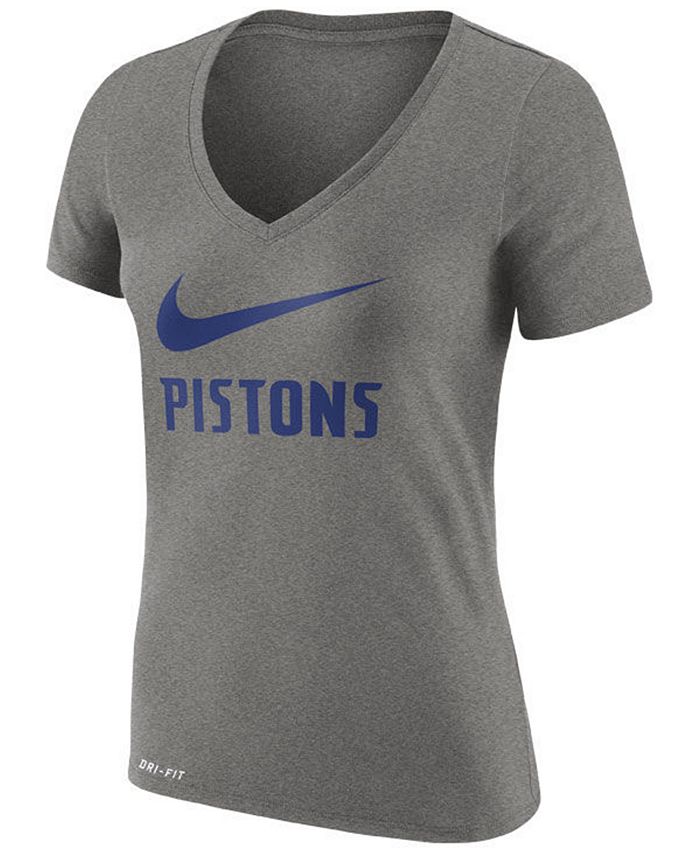 Nike Women's Detroit Pistons Swoosh T-Shirt - Macy's