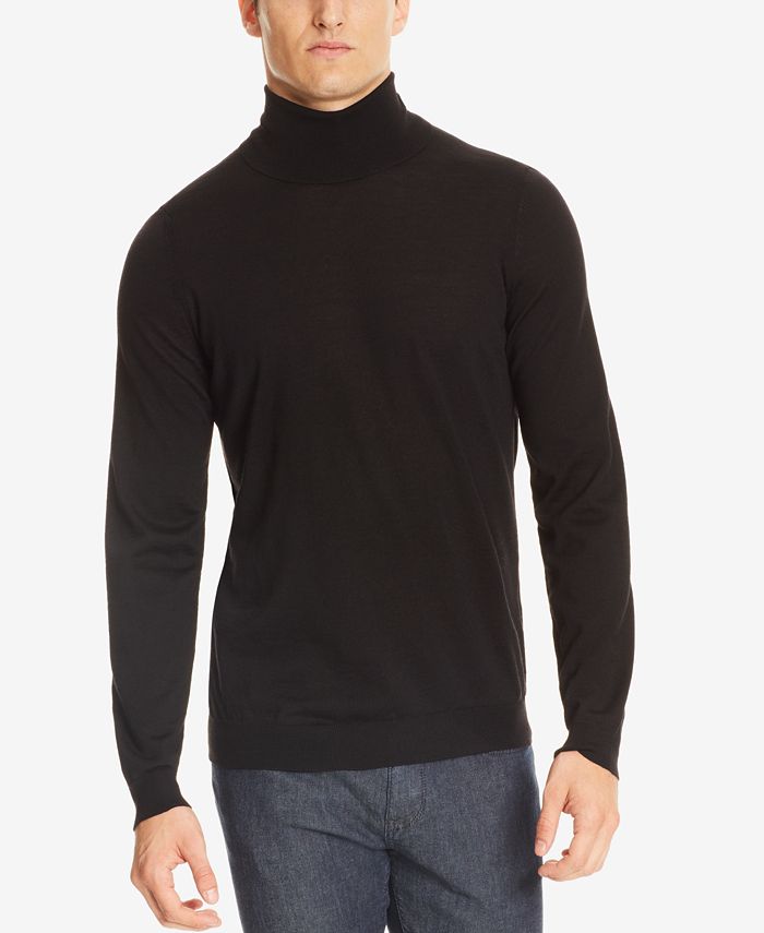 Hugo Boss BOSS Men's Extra-Fine Merino Wool Turtleneck Sweater ...