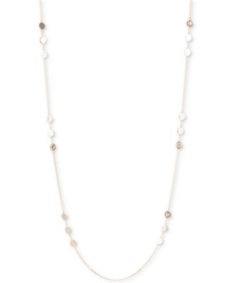 DKNY Disc & Logo Long Statement Necklace Created for Macys