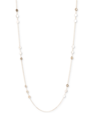 image of Dkny Disc & Logo Long Statement Necklace, Created for Macy-s