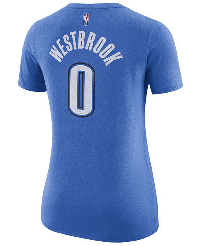 Russell Westbrook Oklahoma City Thunder Nike Name & Number Performance T- Shirt - White