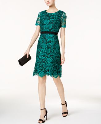 JAX - Banded Crochet Lace Dress