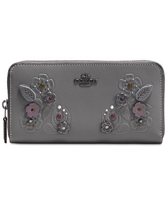 COACH Accordion Zip Wallet with Tea Rose Tooling & Reviews ...