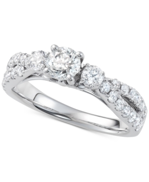image of Diamond Twist Engagement Ring (1-1/4 ct. t.w.) in 14k White Gold