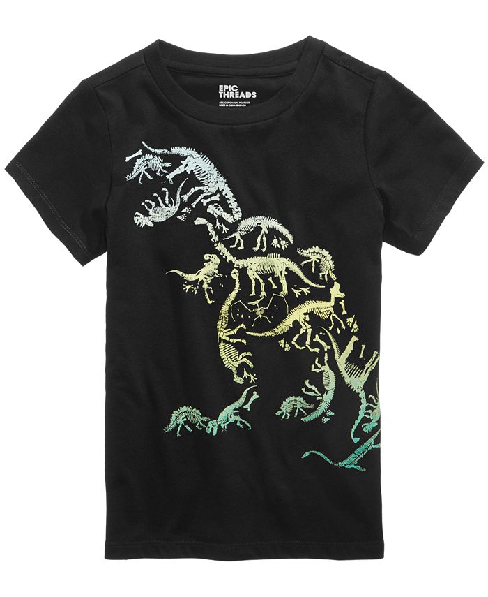 Epic Threads Dino Graphic-Print T-Shirt, Little Boys, Created for Macy ...