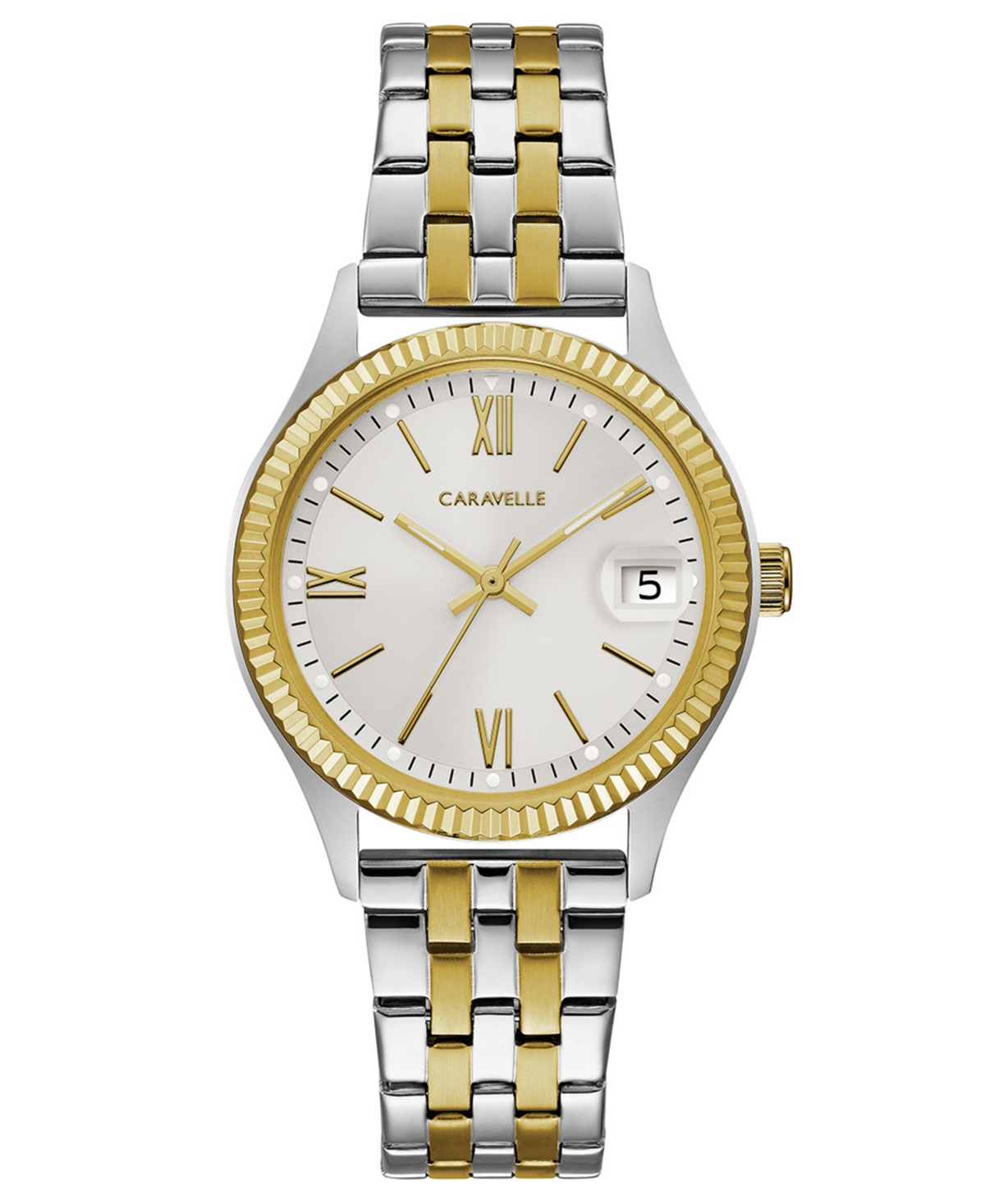Designed by Bulova Women's Two-Tone Stainless Steel Bracelet Watch 32mm