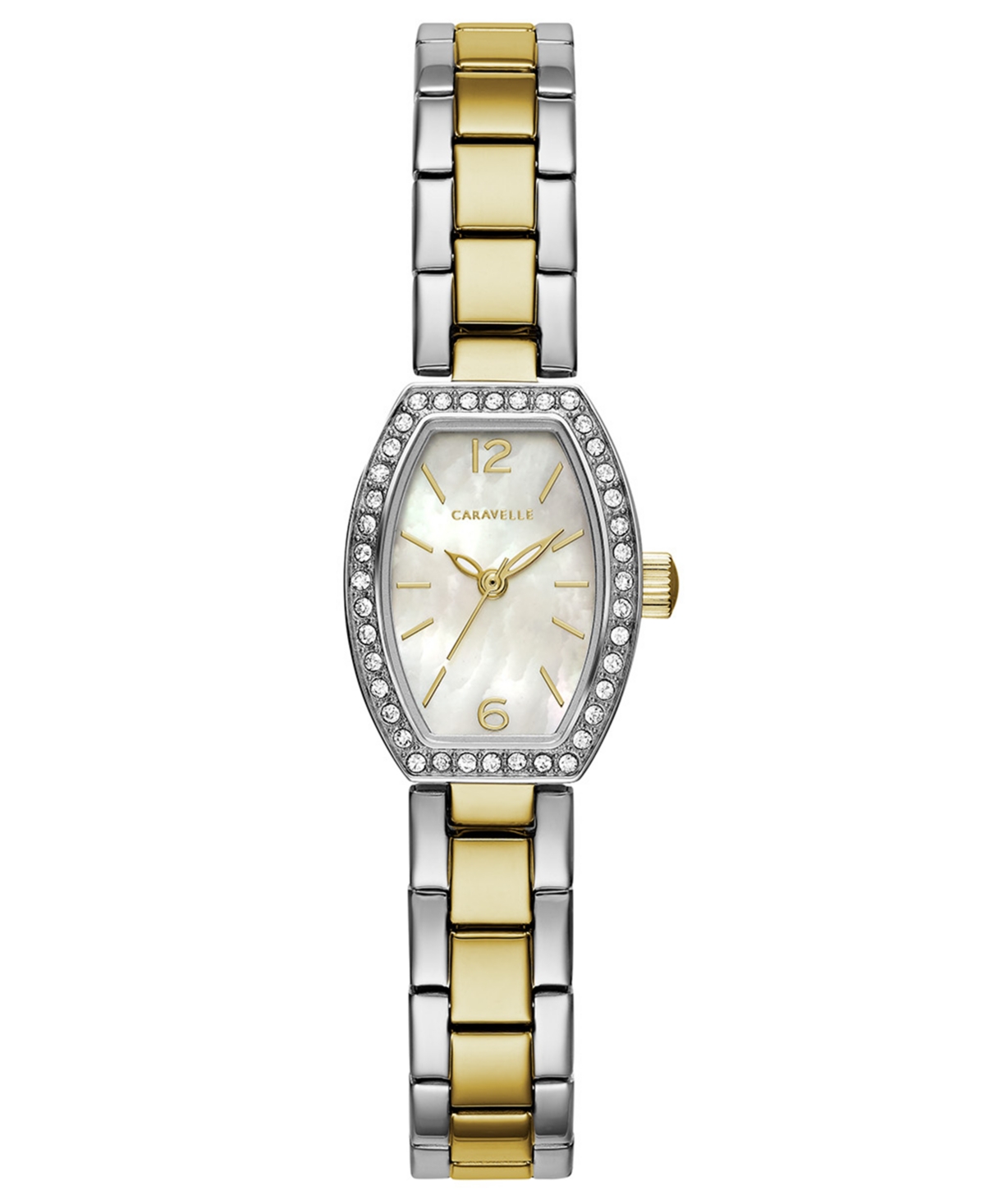 Designed by Bulova Women's Two-Tone Stainless Steel Bracelet Watch 18x24mm