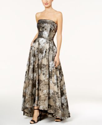 Brocade Dress Xscape Ball Gown XSCAPE Floral-Brocade Ball Gown Macy's