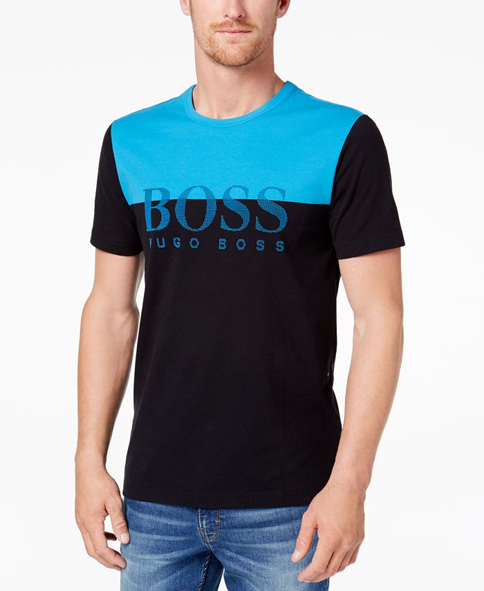 Hugo Boss Men's Colorblocked Graphic-Print T-Shirt & Reviews - Hugo ...