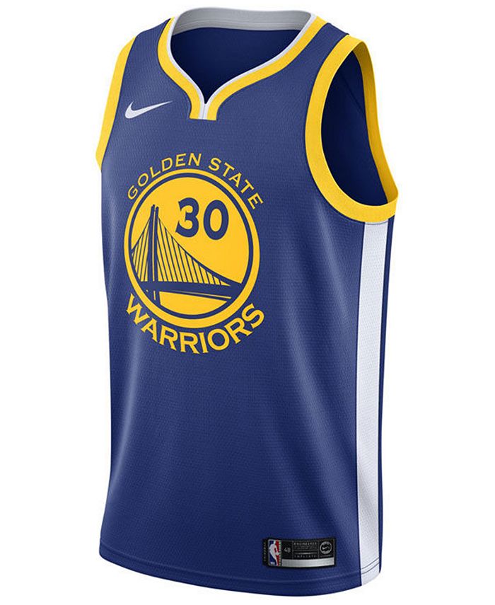 Nike Men's Stephen Curry Golden State Warriors Icon Swingman Jersey - Macy's
