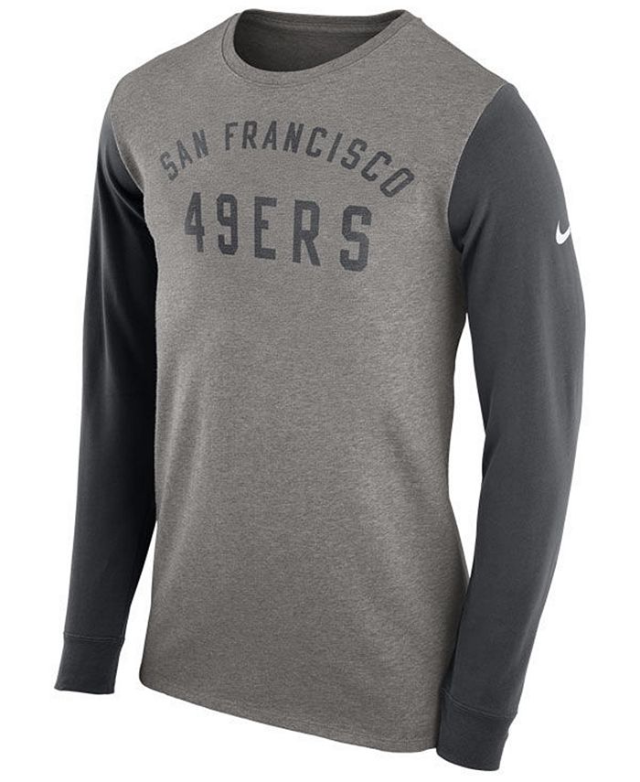 Nike Men's San Francisco 49ers Heavyweight Long Sleeve T-Shirt ...