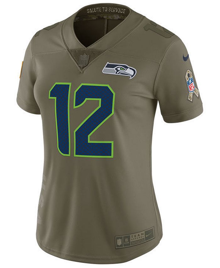 Nike Women's Seattle Seahawks Salute To Service Jersey Macy's