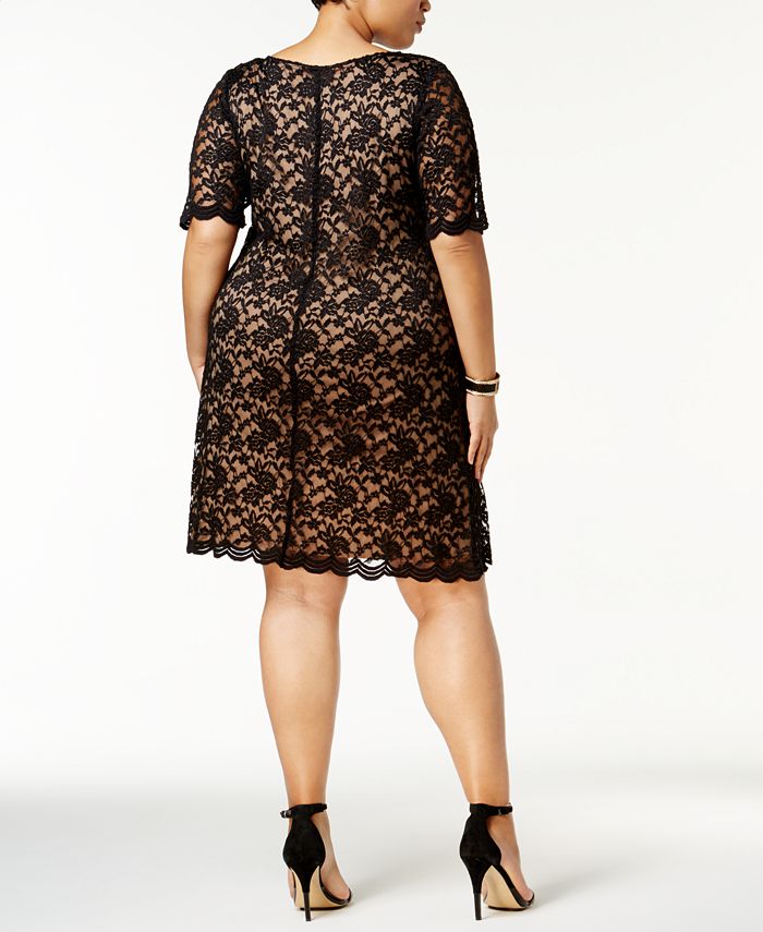 Connected Plus Size Lace Dress & Reviews - Dresses - Women - Macy's