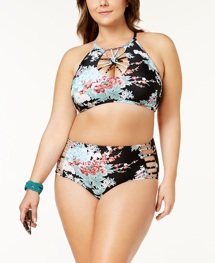 Raisins Curve Trendy Plus Kyoto Strappy Bikini Bottoms Macy's