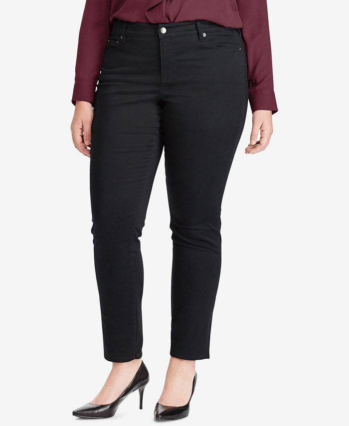 Lauren Ralph Lauren Plus Size Straight-Leg Jeans & Reviews - Jeans ...