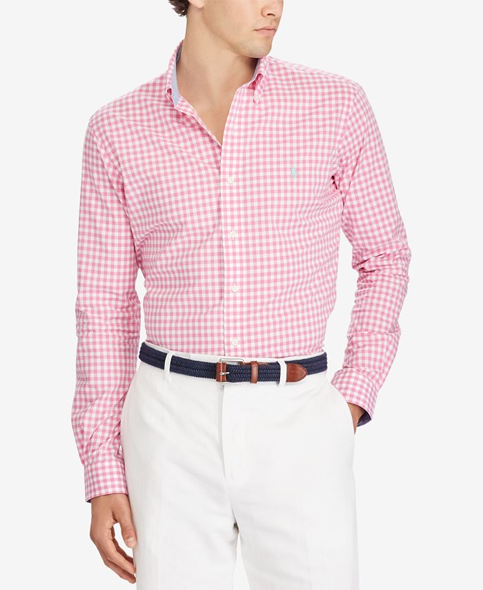 Polo Ralph Lauren Men's Slim-Fit Poplin Shirt & Reviews - Casual Button ...