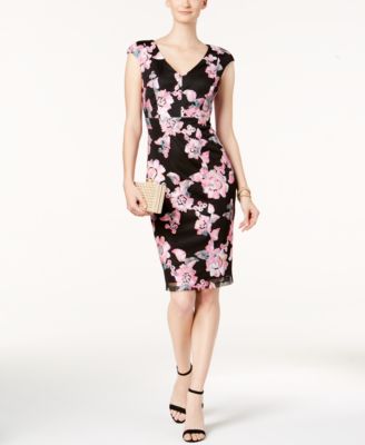 JAX - Floral-Embroidered Dress