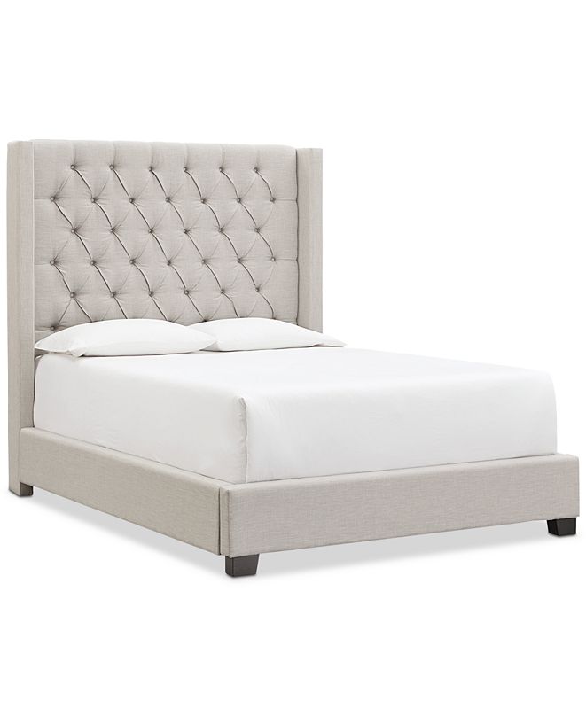 Furniture Monroe Upholstered Queen Bed, Created for Macy's & Reviews