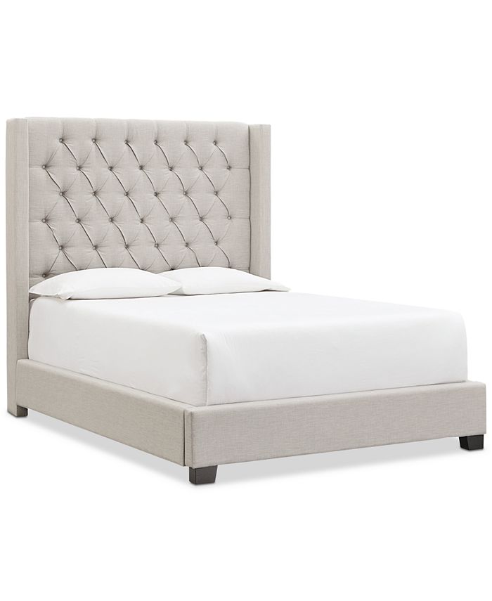 Furniture Monroe Ii Upholstered King, Light Grey Upholstered King Bed