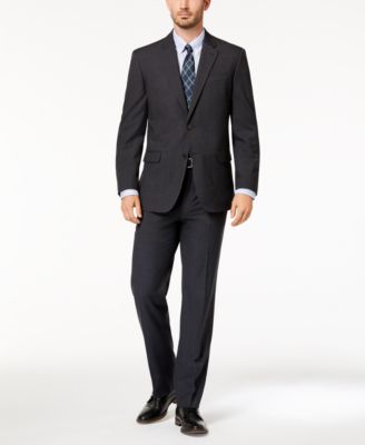 tommy hilfiger charcoal suit