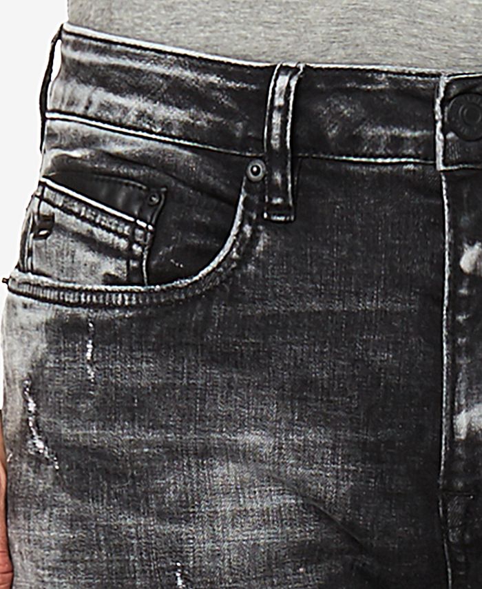 Buffalo David Bitton Men's Evan-X Slim-Straight Fit Destroyed Jeans ...