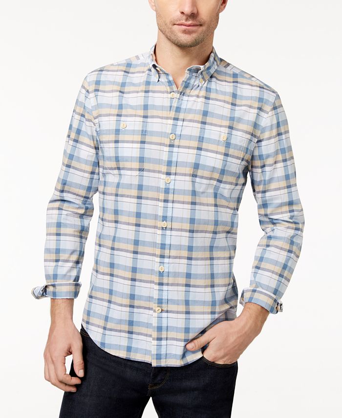 Tommy Hilfiger Men's Bruce Plaid CustomFit Shirt, Created for Macy's