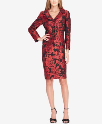 Tahari ASL - Embroidered Skirt Suit