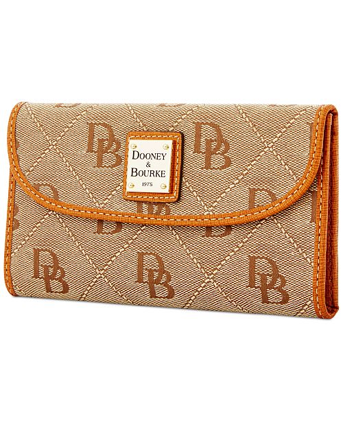 Dooney & Bourke Signature Continental Wallet, Created for Macy's ...