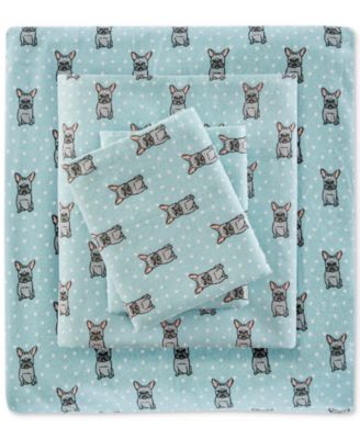 Novelty Printed Cotton Flannel 4-Pc. Sheet Set, California King