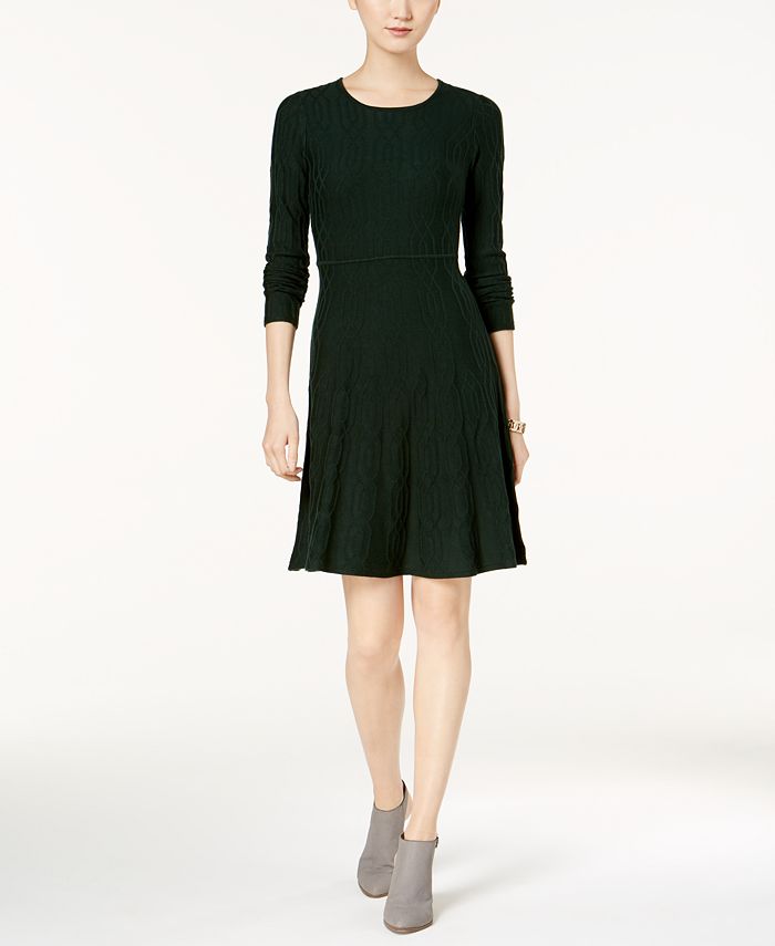 Jessica Howard Fit & Flare Sweater Dress - Macy's