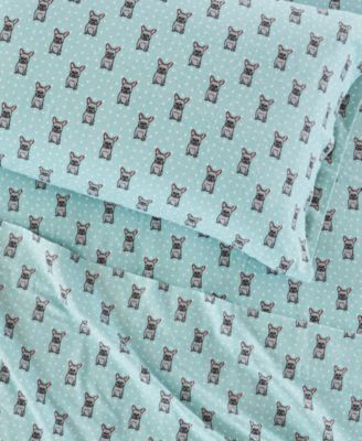 Novelty Printed Cotton Flannel 4-Pc. Sheet Set, California King