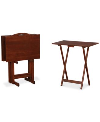 Furniture - Aera Tray Tables 5-Pc. Set, Quick Ship