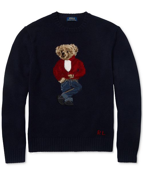 Polo Ralph Lauren Men's Polo Bear Sweater - Sweaters - Men - Macy's