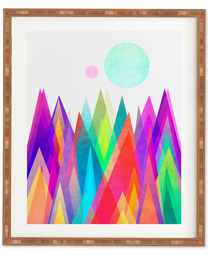 Deny Designs - Elisabeth Fredriksson Colorland Bamboo Framed Wall Art
