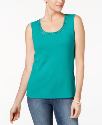 Karen Scott - Studded Tank Top
