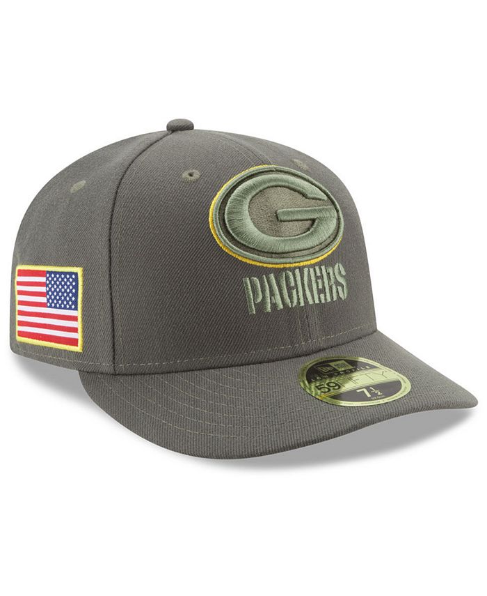 New Era Green Bay Packers Salute To Service Low Profile 59FIFTY Fitted ...