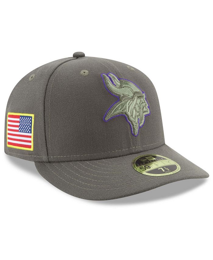 New Era Minnesota Vikings Salute To Service Low Profile 59FIFTY Fitted ...