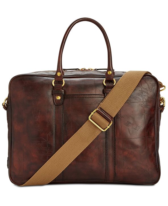 nash leather briefcase