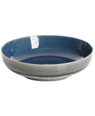 Gibson Laurie Gates - Reactive Bowls Collection Large Blue Stripe Bowl