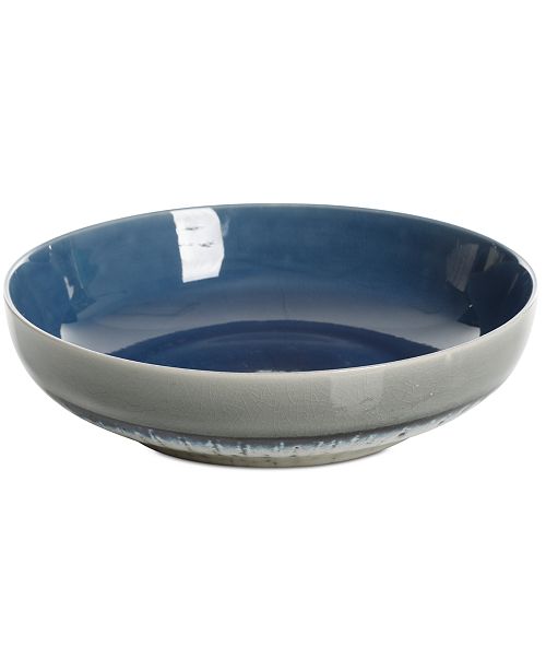 Gibson Elite Reactive Glaze Blue Pasta Bowl, Created for Macy&#39;s & Reviews - Dinnerware - Dining ...