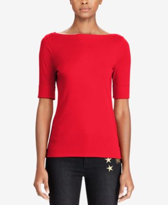 macys red blouses