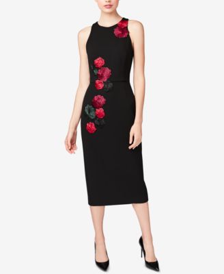 applique midi dress