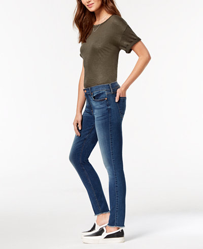 mankind jeans frayed hem ankle skinny macy