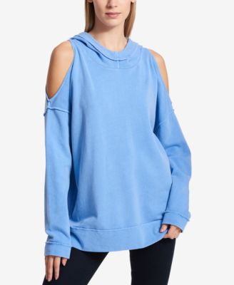 cold shoulder hoodie sweatshirt