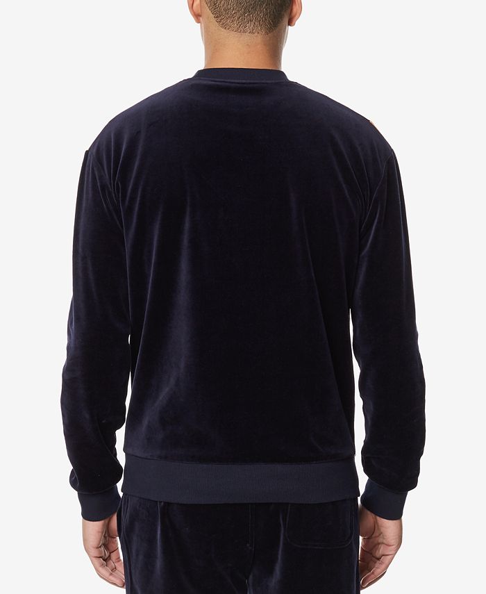 Sean John Men's Velour Colorblocked Sweatshirt, Created for Macy's - Macy's