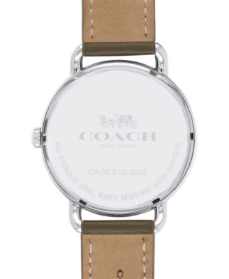 COACH DELANCEY デランシー Coach Delancey Diamonds Silver Dial Gold Steel Strap Watch