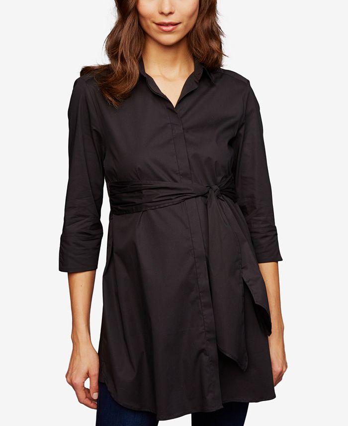 Isabella Oliver Maternity Tie-Front Blouse & Reviews - Maternity ...