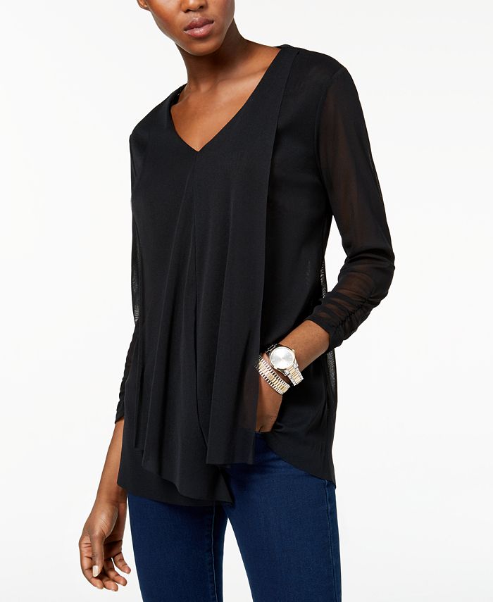 macy's alfani petite tops