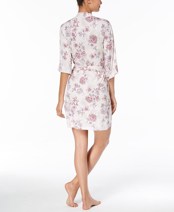 Thalia Sodi Floral-Print Knit Wrap, Created for Macy's & Reviews - Bras ...