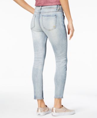 Jeans Skinny Femme Noir Indigo Rein - Taille 1, Bas De Cheville, Avec Perles Blanches, Très Bon état